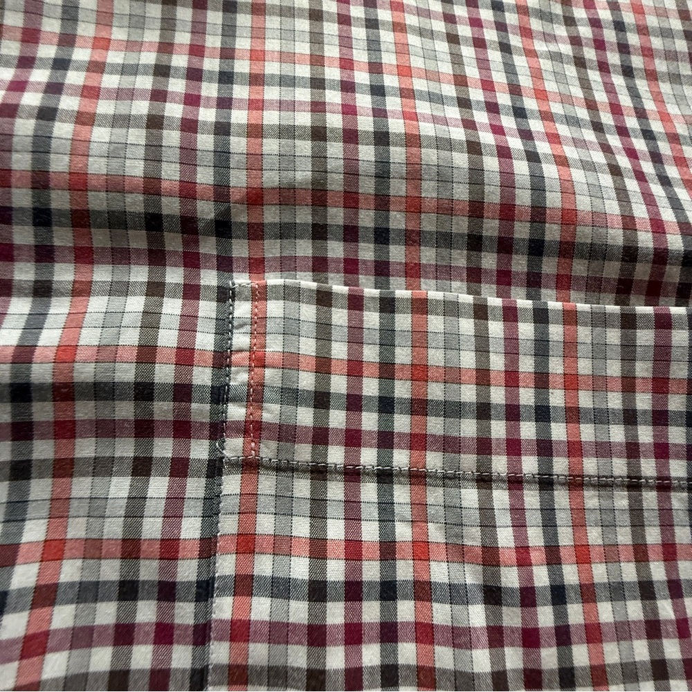 Peter Millar Red and White Casual Button Down Shirt XXL - Picture 2 of 7